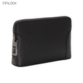 Ostrich-patterned fingerprint unlock clutch