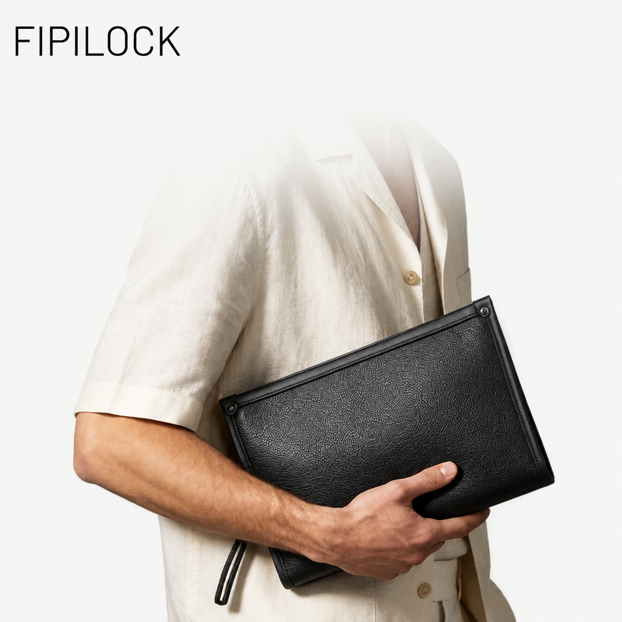 High-end genuine leather fingerprint lock anti-theft handbag