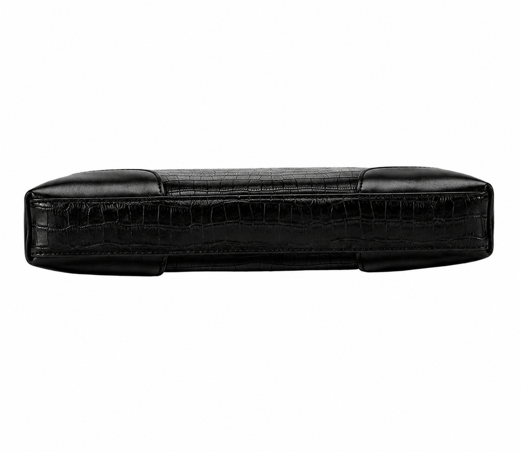 Genuine Leather Fingerprint Unlock Business Clutch