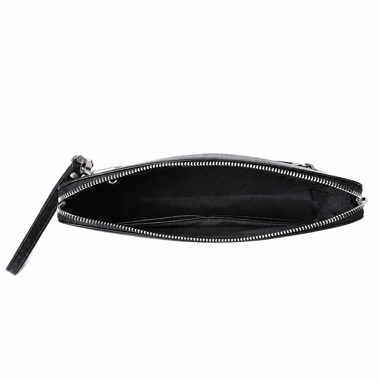 Crocodile-patterned combination lock clutch